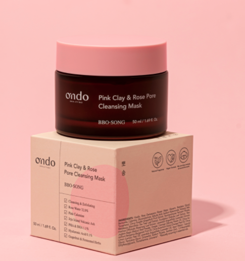 Pink Clay & Rose Pore Cleansing Mask BBO-SONG