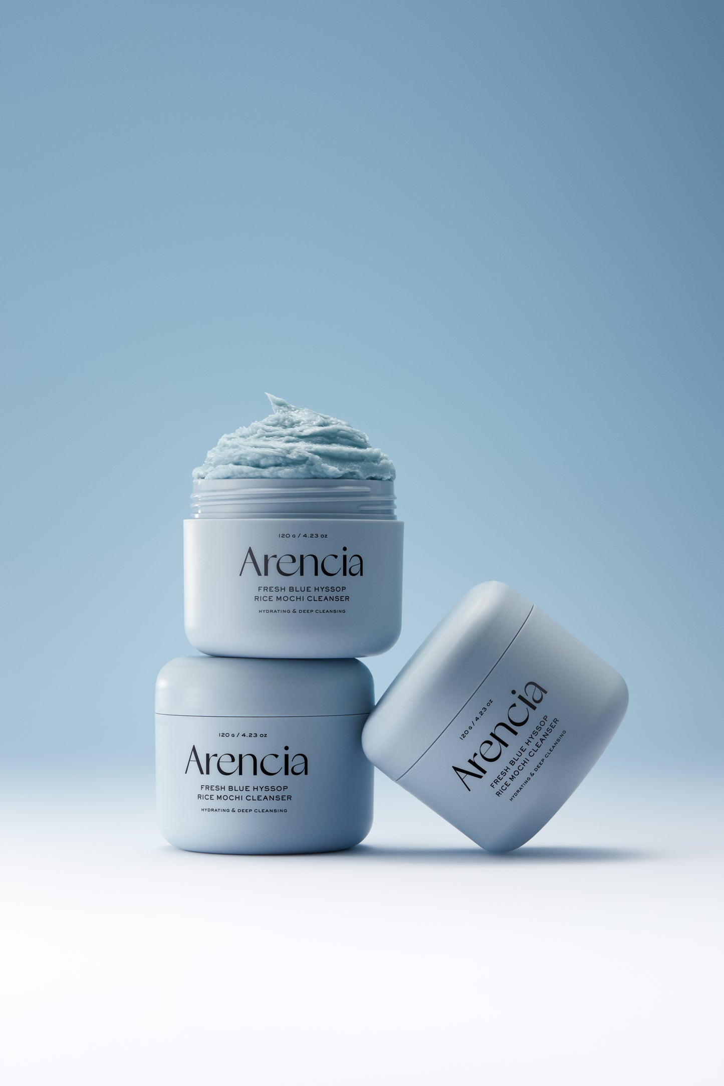 Fresh Blue Hyssop Rice Mochi Cleanser
